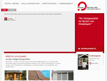 Tablet Screenshot of pfisterundpartner.ch
